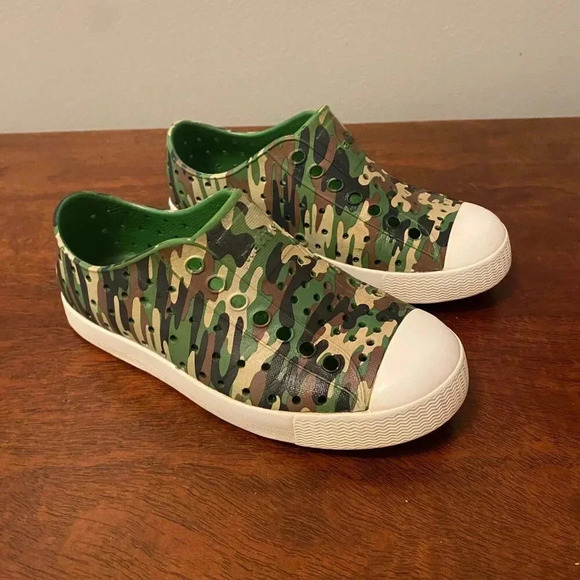 Native Other - Native Kids Jefferson Camo Slip-On Shoes C11